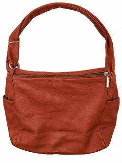Tosca Blu Leather Hobo Shoulder Bag Cognac Brown Purse Large