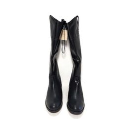 St. John's Bay SJB Delwood Women's Black Block Heel Deer Riding Boots Size 8.5 M.