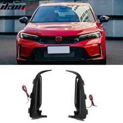 Fits 2023-2026 Honda Civic Type R FL5 JDM Bumper White LED Daytime Running Light 2PC