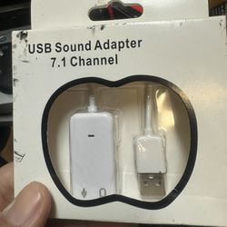 Usb Sound Adapter For Pc New 