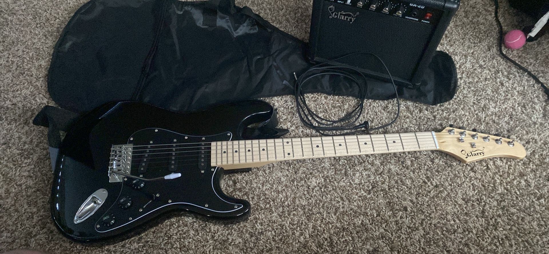 Electric guitar With Amp And Cord