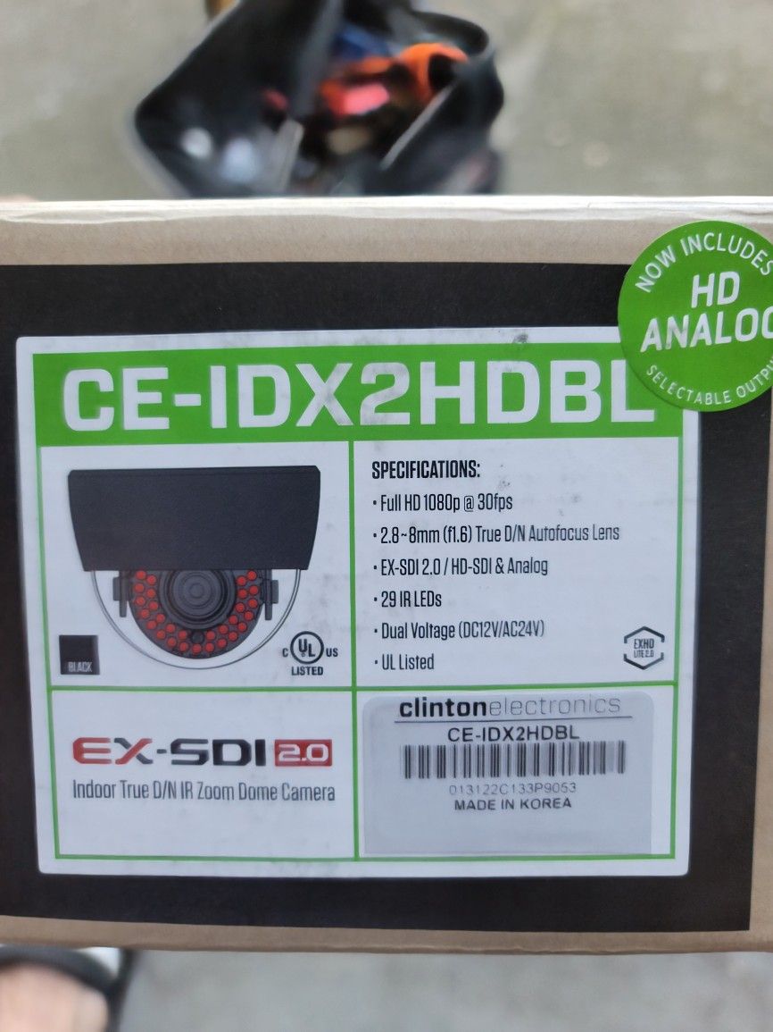 Clinton Electronics CE-IDX2HDBL CAMERA