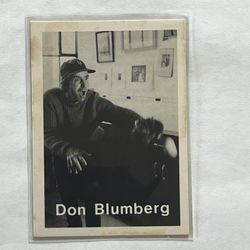 Don Blumberg Baseball Photographer Card