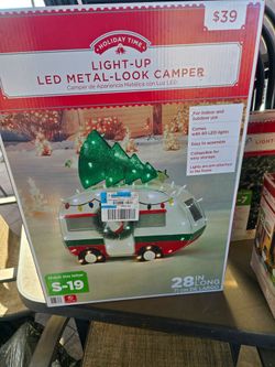 Tin camping motor home Christmas