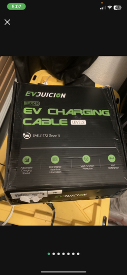 Portable EV Charger EV Vehicle Charging Cable 16A 240V J1772 NEMA 6-20P Level 2