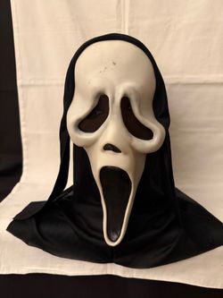 Ghostface Scream Halloween Mask with Hood