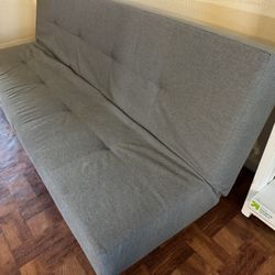 Gray Sleeper Futon Multiple Positions