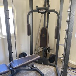 Excercise Gym With Bench And Weights