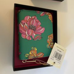 NWT Trina Turk Teal Floral Wallet