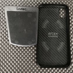 iPhone X Evutec Magnetic Car Mount With Case