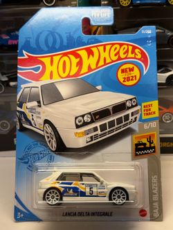🇮🇹 HOT WHEELS 2020 - White Lancia Delta Integrale - Baja Blazers 51/250 - 1:64