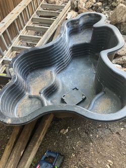 Hard plastic pond liner