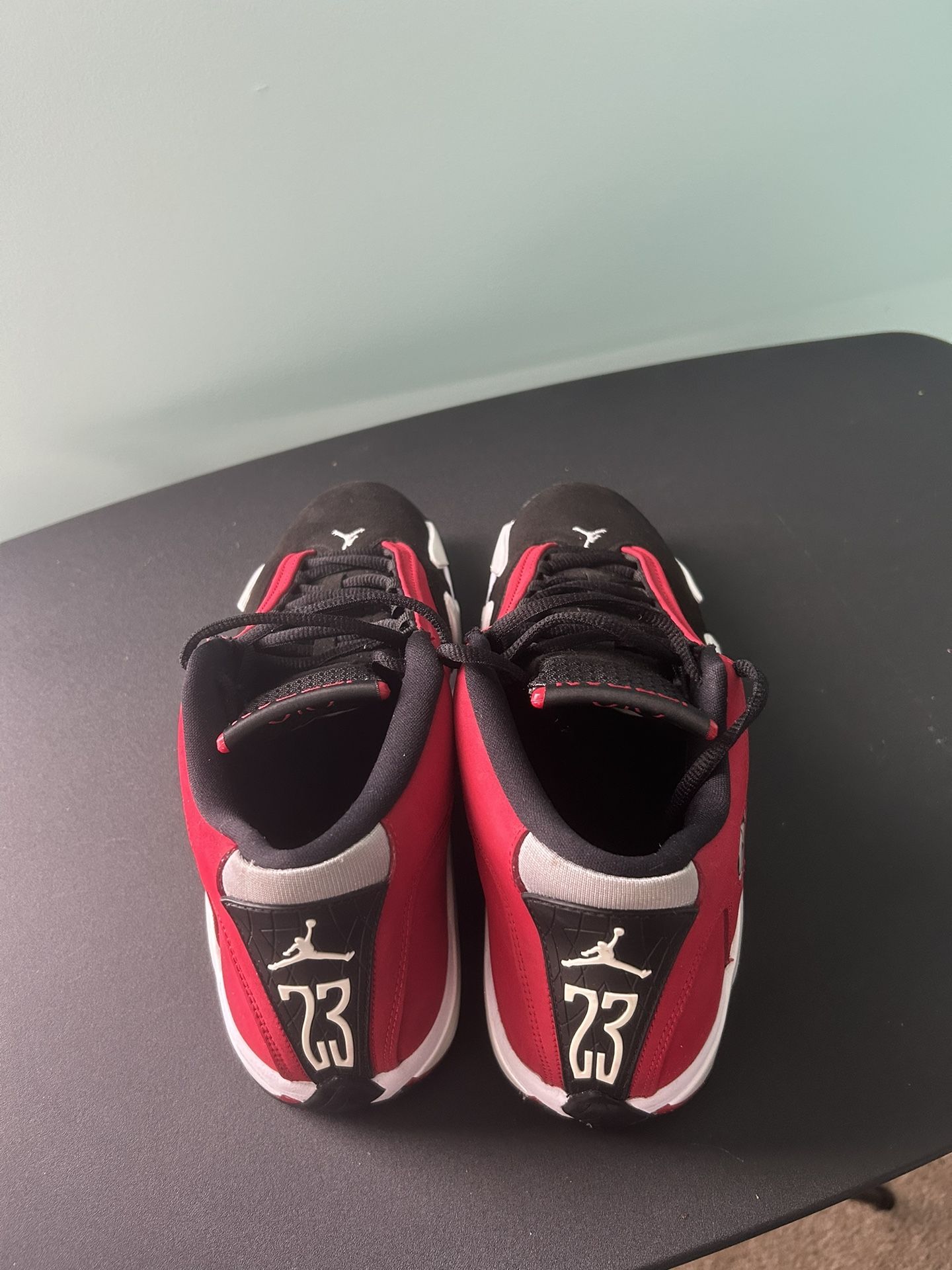 Gym red Jordan 14s size 9.5