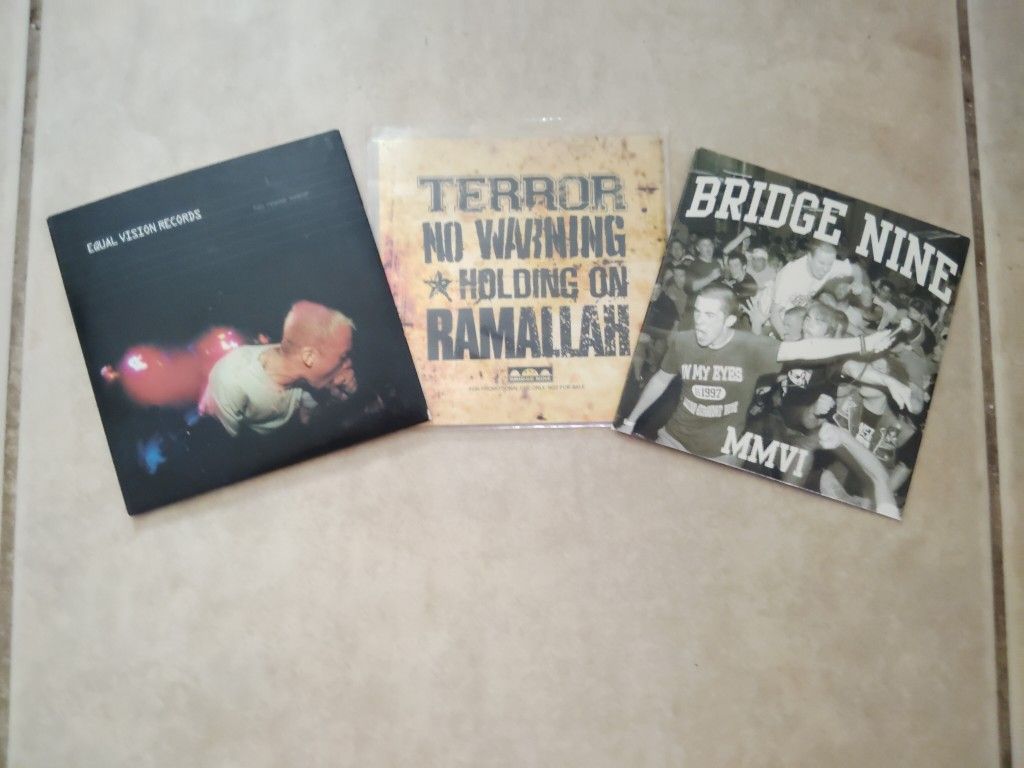 3 Hardcore CD Samplers B9 Equal Vision SXE Converge Terror