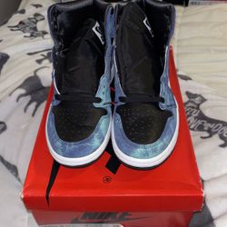 Jordan Retro 1 High “tie Dye “ Size 7 Women’s/5.5 Men’s