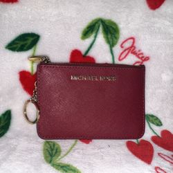 MK Red Wristlet Wallet
