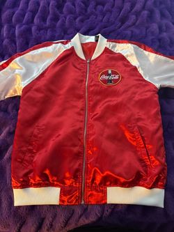 Coca-Cola Satin Bomber Jacket Medium