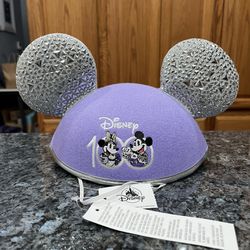 Disney Parks Disney 100 Years of Wonder Mickey Minnie Mouse Ears Hat.  Brand New With Tags 