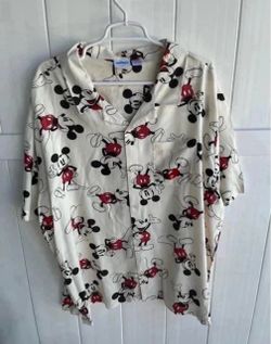 Disney Mickey Mouse Button-Up Short Sleeve Shirt