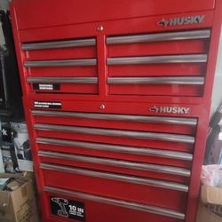 Husky Rolling Tool Chest and Top Tool Cabinet