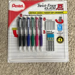 Mechanical Pencils 0.7mm(pack Of 6)