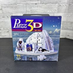 Vintage 90s Igloo 3D Mini Jigsaw Puzzle Made by Wrebbit Puzz-3D 