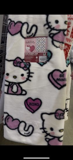 Hello Kitty Conversation Hearts Faux Fur