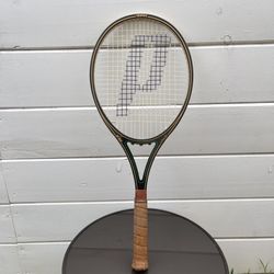 Pre- Owned Prince Graphite Calfskin Woodie Tennis Racket 4 1/2