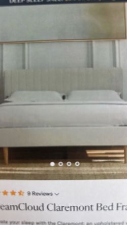 Bed frame with dream cloud mattress