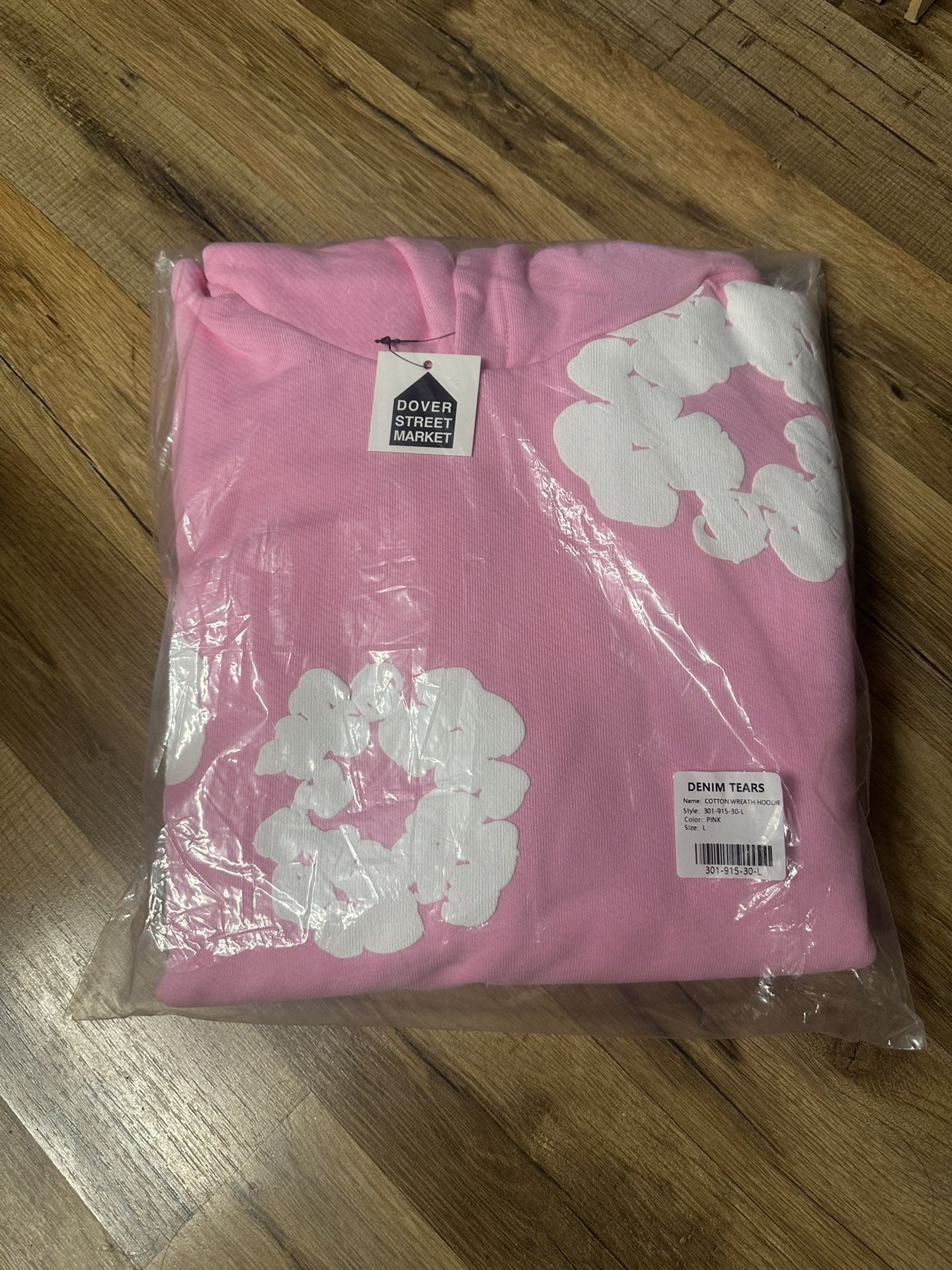 Pink Denim Tears Hoodie Size Large