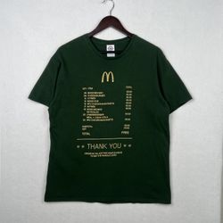 Vintage Y2K McDonalds Gold Card T shirt men's large
