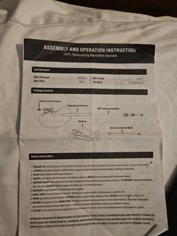 21 Ft Extension For Power Washer Also Brass Fittings Paid 160.00 Sell All For 100.00