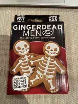 Gingerbread Skeleton Men Cookie Cutter/Stamper
