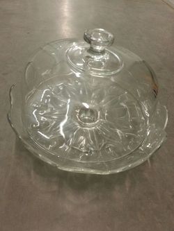 Anchor Hocking Savannah Crystal Cake dome