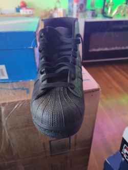 Adidas Superstar All-Black High-Top Sneaker