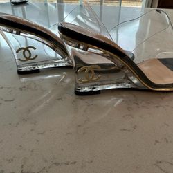 New in the box designer women’s Euro 38 wedge heels