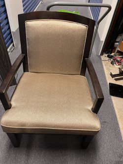 Bronze And Brown Trim Acent Chair