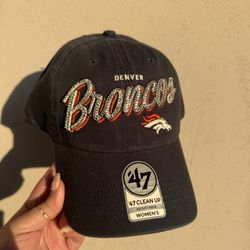Bedazzled Denver Broncos Hat