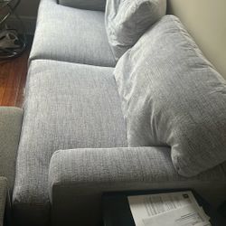 New Couch Light Grey Very Comfy 