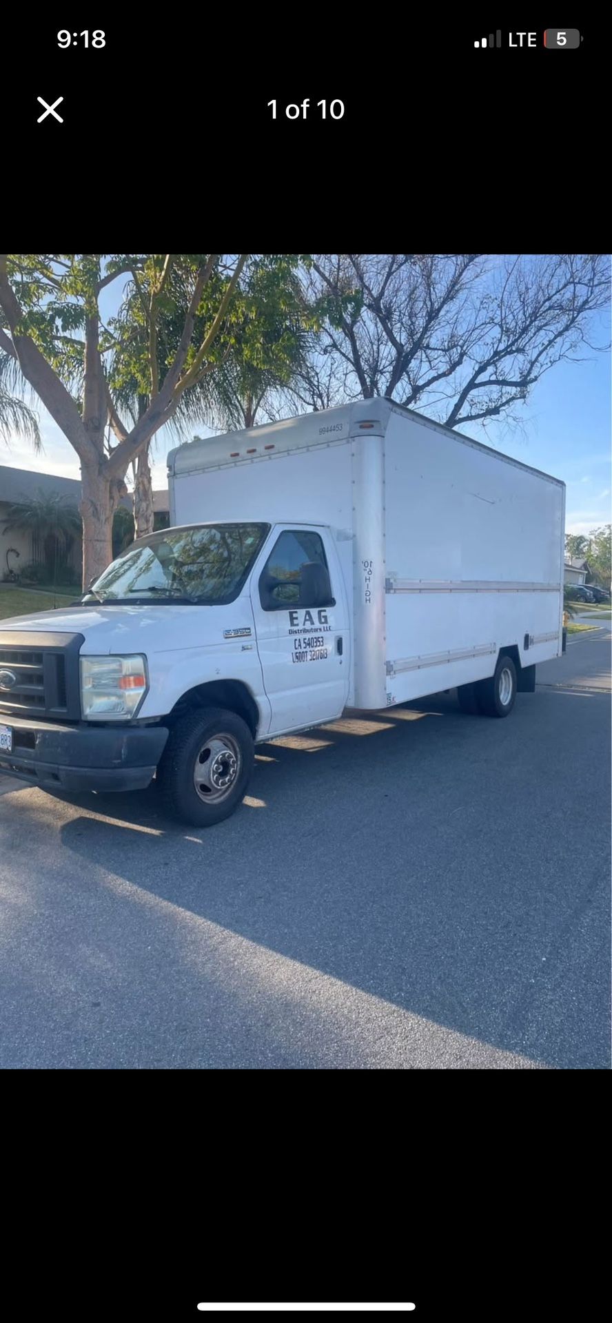 2009 Ford E350 16ft box Truck