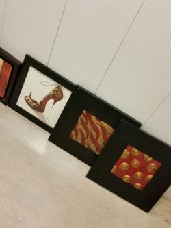 Wall pictures, all included.