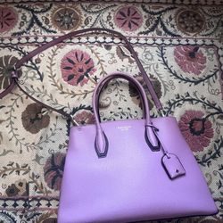 purple kate spade purse with strap 