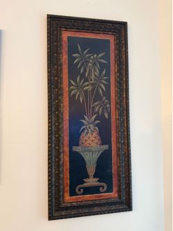 Matching Framed Tropical Wall Art Set