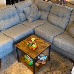 Gray L Corner Sectional - Good Shape