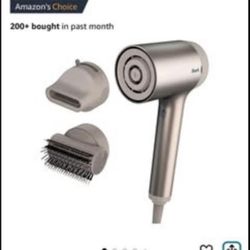 Shark HD112BRN Hair Blow Dryer HyperAIR Ionic Hair Dryer with 2-in-1 Concentrator and Styling Attach