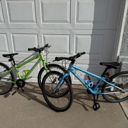 Two 24” Mountain Bikes Made By Giant