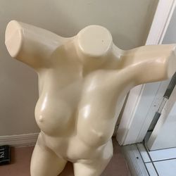 female mannequin torso typically used for displaying lingerie, swimwear, or clothing.