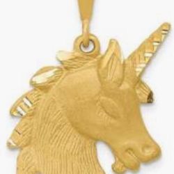 14 Kt Yellow Gold Unicorn Pendant(2.8 Grams) Solid Gold