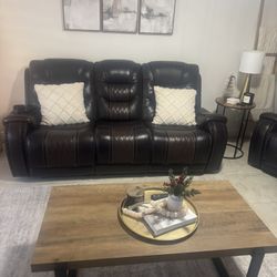 Leather Reclining Couch And Love Seat From Rooms To Go 