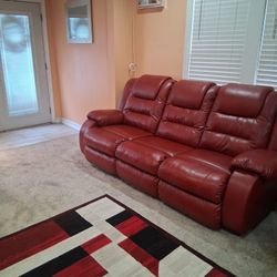Leather Sofa & Loveseat